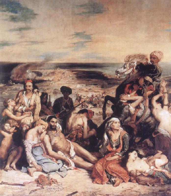 Eugene Delacroix Scenes from the Massacre at Chios Germany oil painting art
